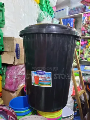 Black 120litres Plastic Buckets 120litres Plastic Buckets Black