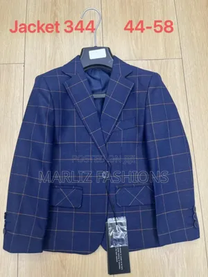 Blue Checked Kid's Blazers