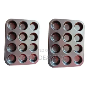 A 12-Cup Non-Stick Muffin and Cupcake Baking Pan