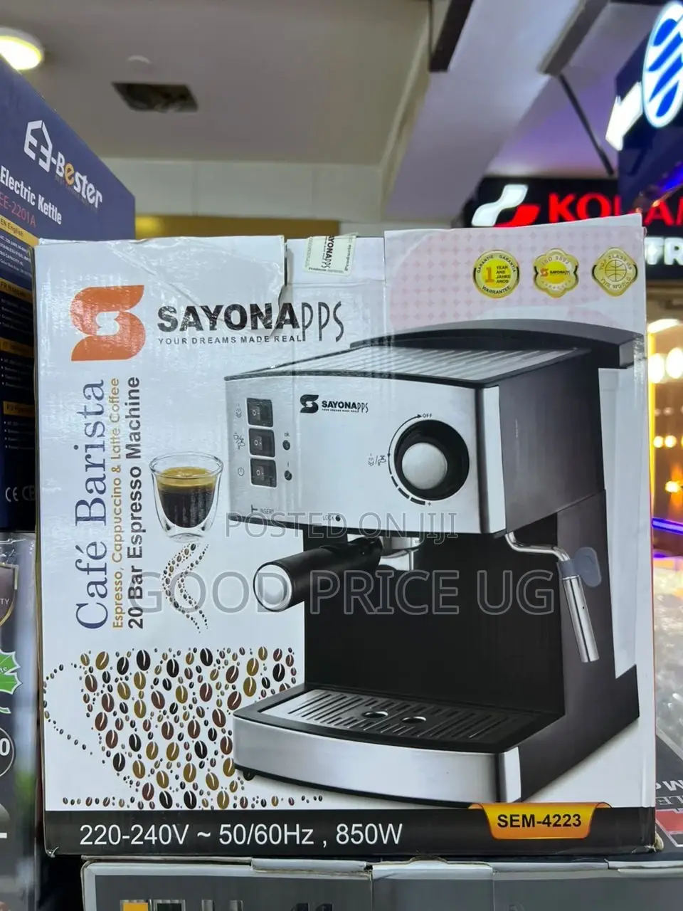 20 Bar Sayona Espresso Machine