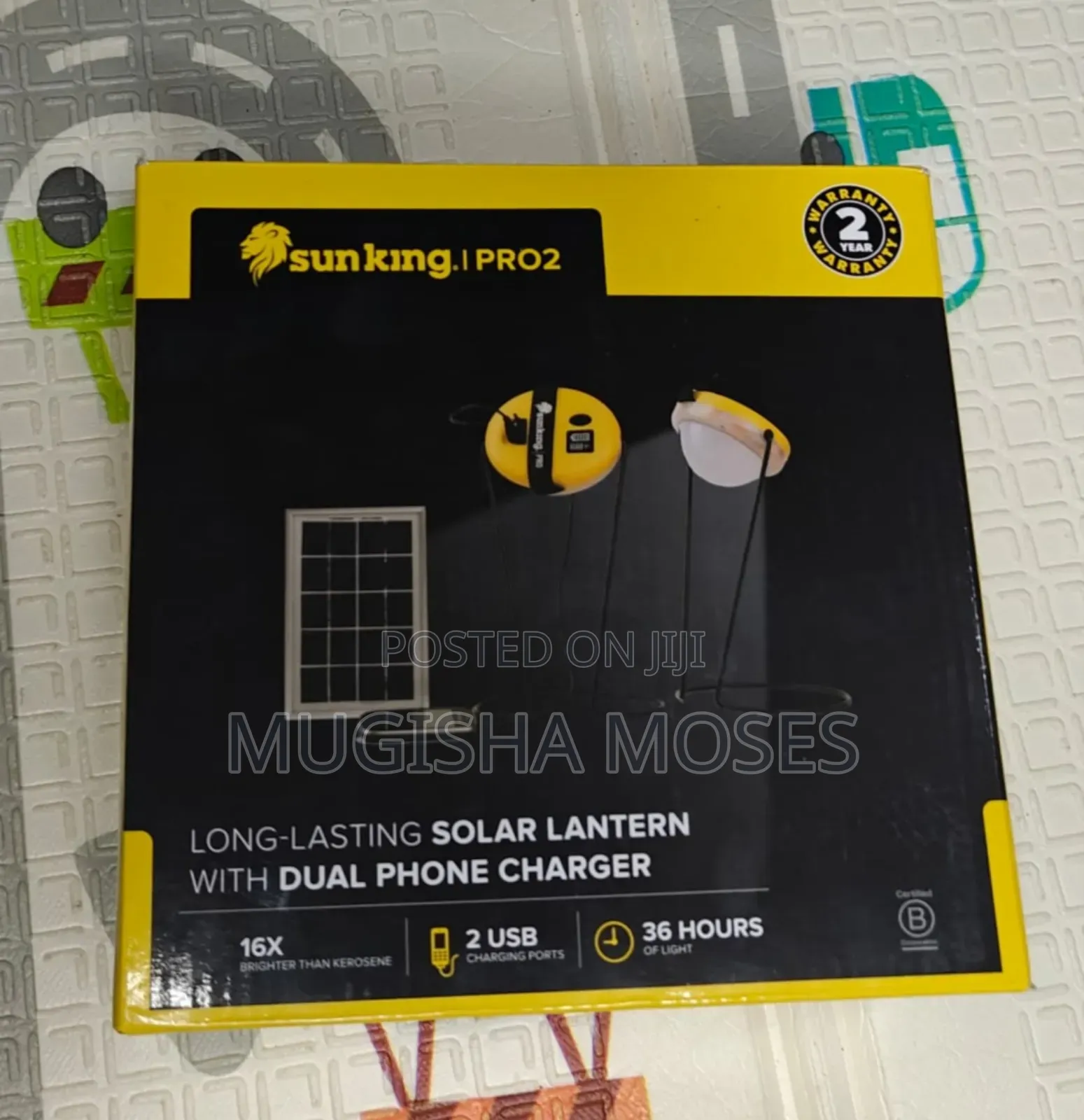Sunking Pro2 Solar Latern With Dual Phone Charger.