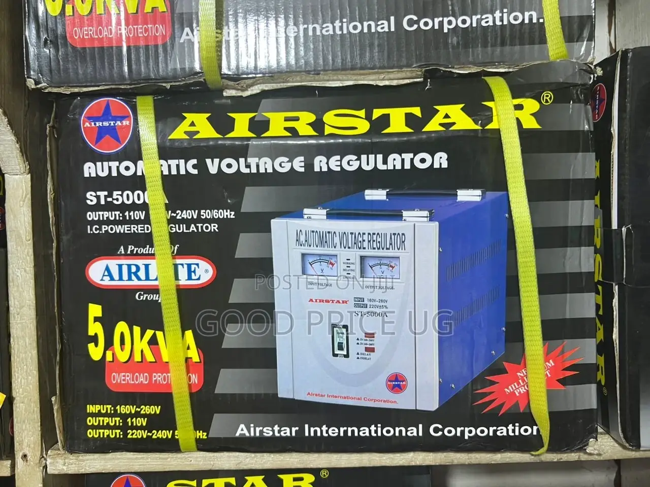 Airstar Automatic Voltage Regulator - 500w Stabilizer