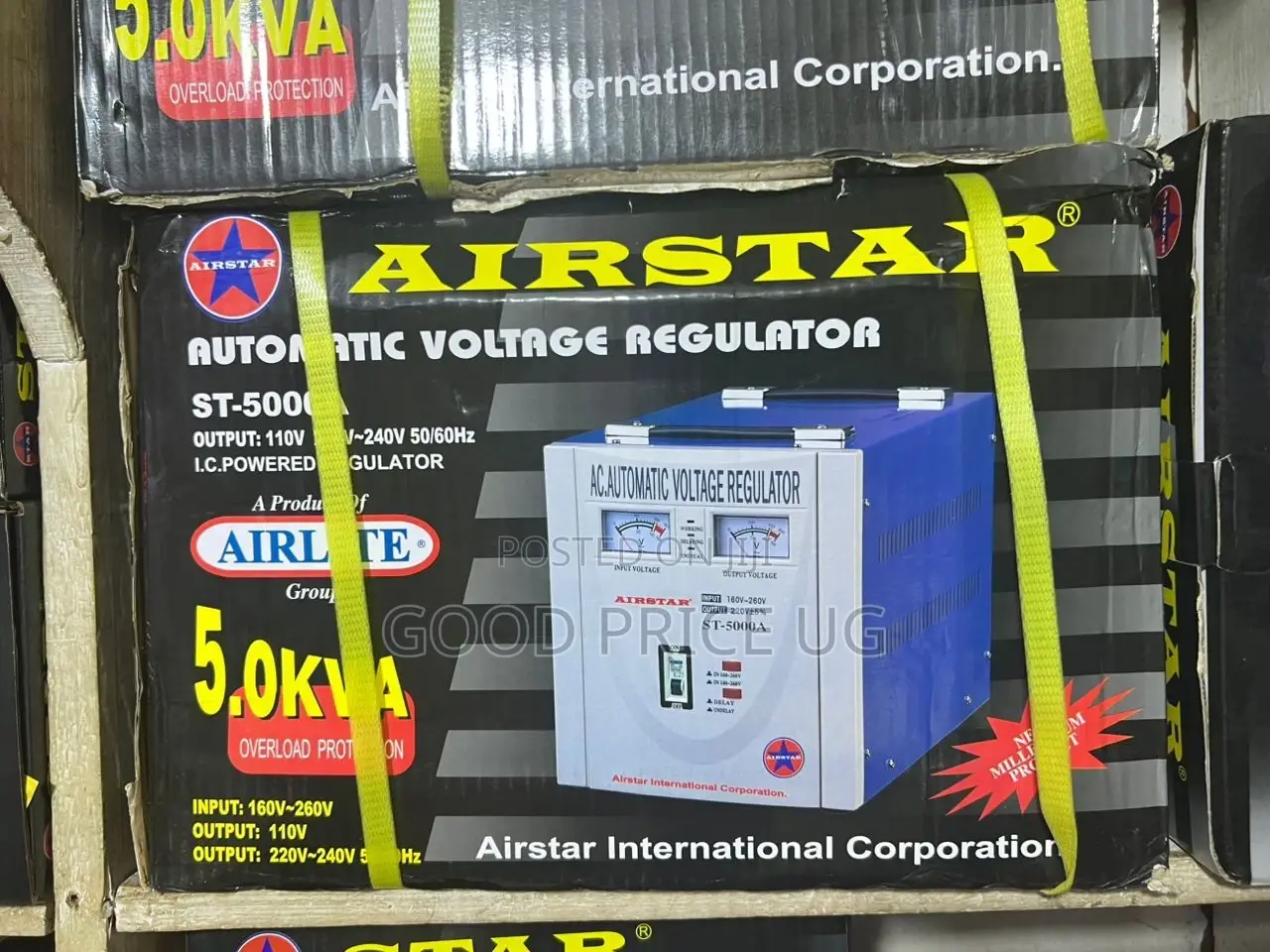Airstar Automatic Voltage Regulator - 500w Stabilizer