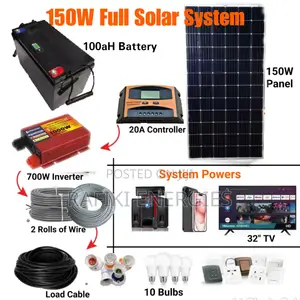 150w Solar Full System (All Accessories)