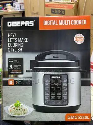 Geepas Digital Multi Cooker/6l Electric Pressure Cooker Geepas