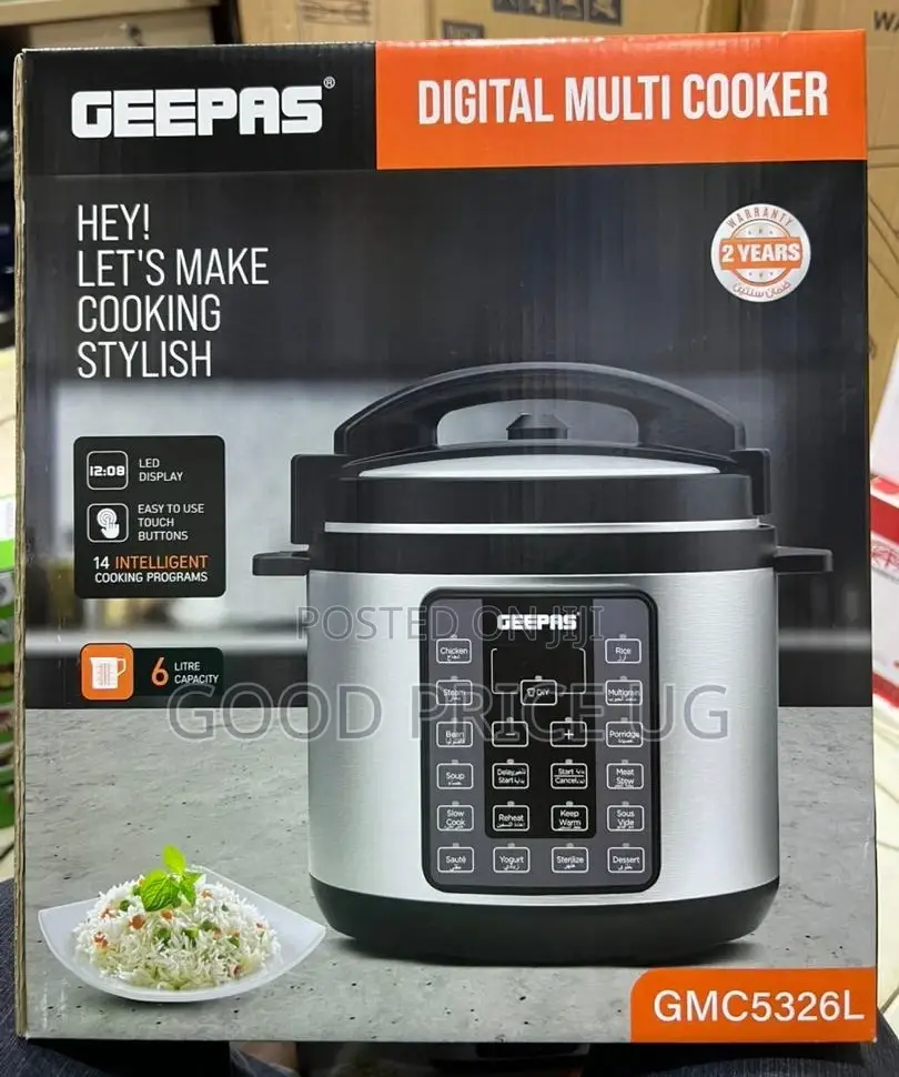Geepas Digital Multi Cooker/6l Gmc5326l