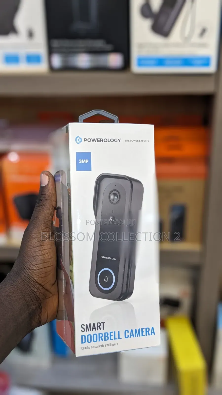 Powerology Smart Camera Doorbell – 3mp | Ip65 | 5200mah