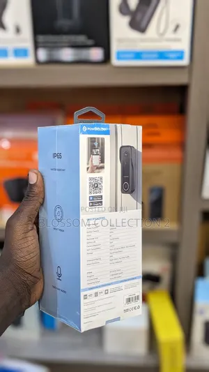 Powerology Smart Camera Doorbell – 3mp | Ip65 | 5200mah