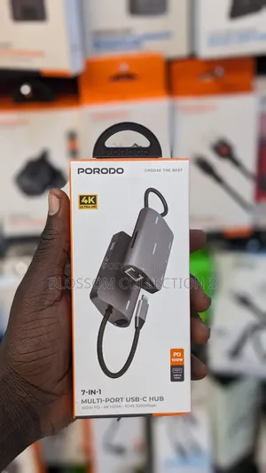 Porodo 7in1 Aluminum Usb-C Hub