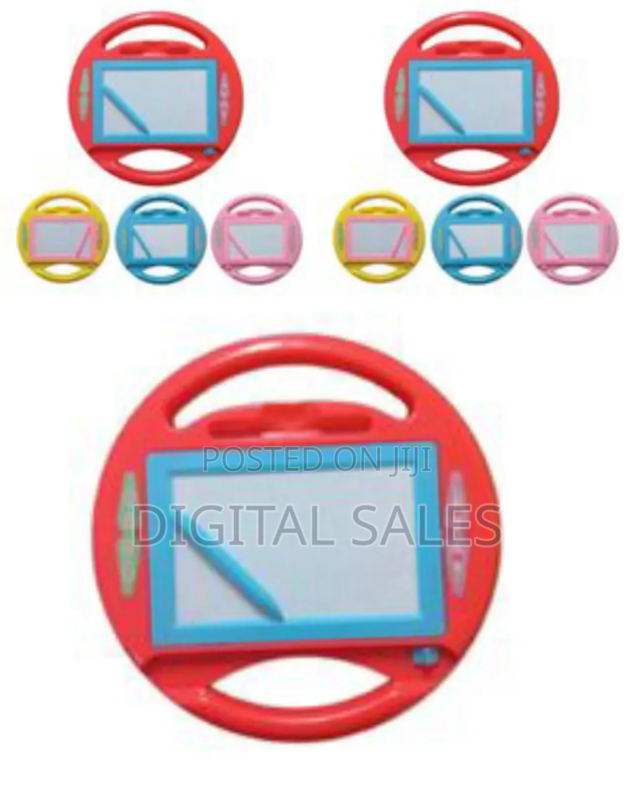Round Drawing Board For Kids, Magnetic Whiteboard Early