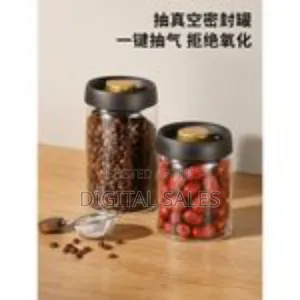 2 Pieces of 1200ml 1800ml Vacuum Sealed Tanks for Coffee Beans, Glas