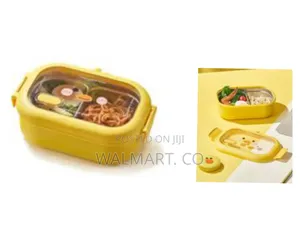 Portable 1000ml Stainless Steel Insulated Lunch Box-Yellow