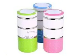 3 Layer Steel Food Insulated Container-Multicolor