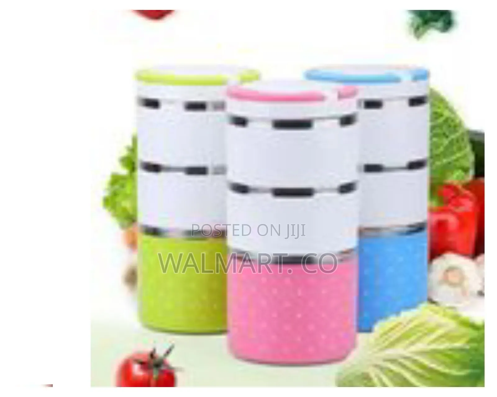 3 Layer Steel Food Insulated Container-Multicolor