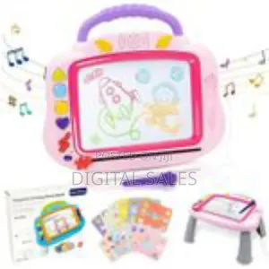 Magnetic Drawing Board, 3in1 Light Up Musical Doodle Board For Toddler