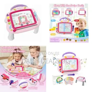 Magnetic Drawing Board, 3in1 Light Up Musical Doodle Board for Toddler