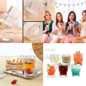 220ml Italian Premium Juice Glasses and Transparent Water Glass Medium