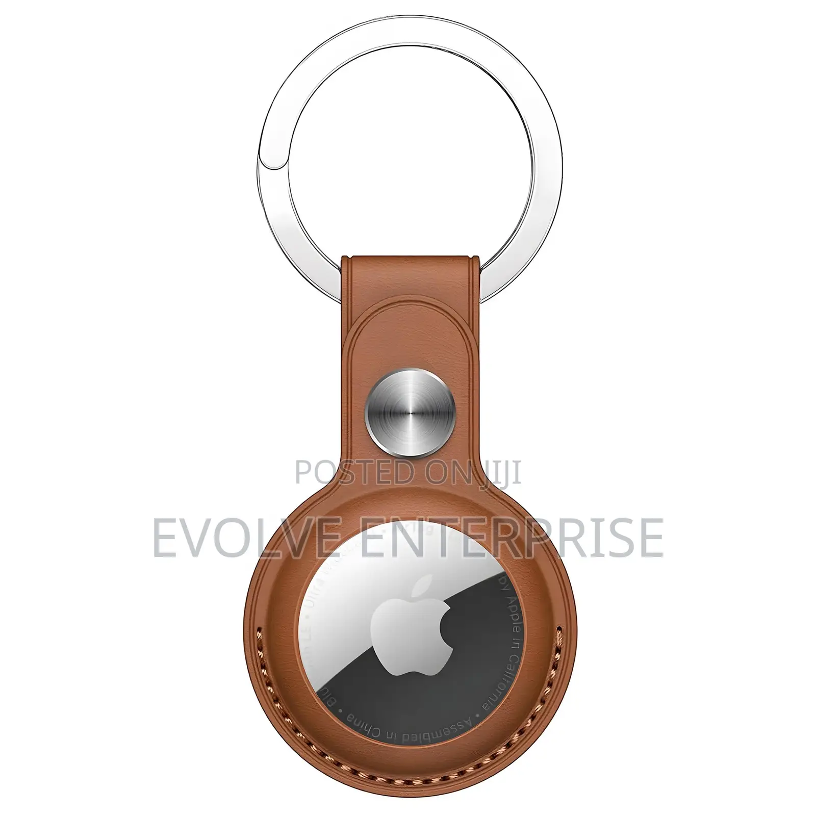 Pu Leather Keyring Holder Compatible With Apple Airtag