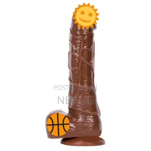 8inches Big Realistic Silicone Dildo Penis Adult Female Sex Toy -brown