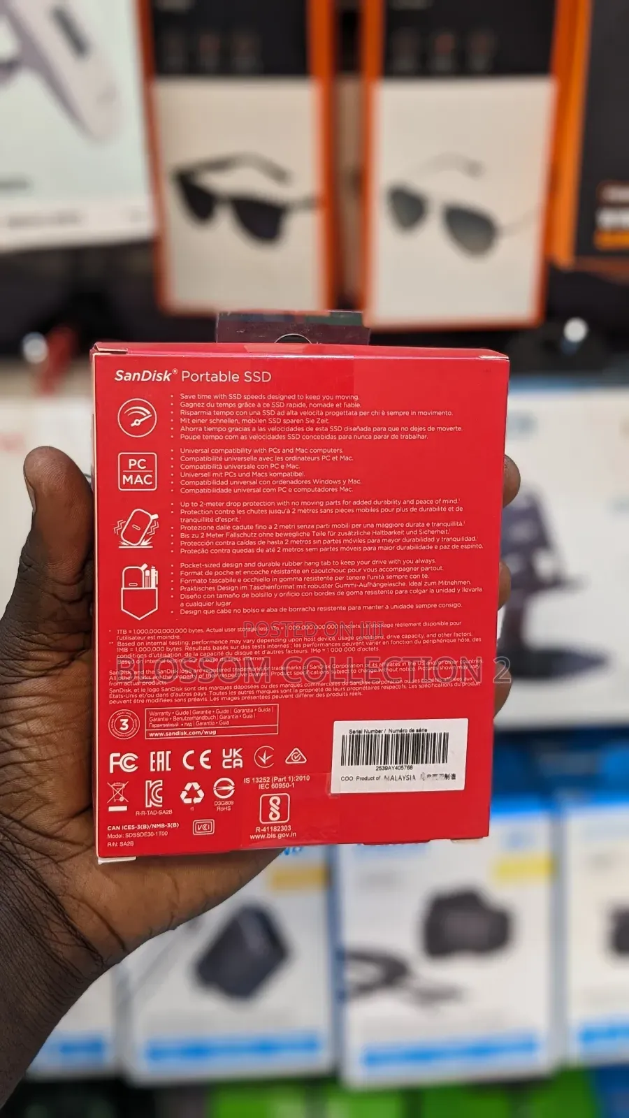 Sandisk 1tb Portable SSD – Up to 520mb/S, Usb-C, Usb 3.2 Gen 2