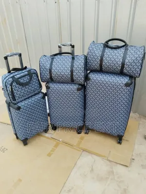 Noble Leather Suitcases. Fullset Ie. 6pcs.( Brown)