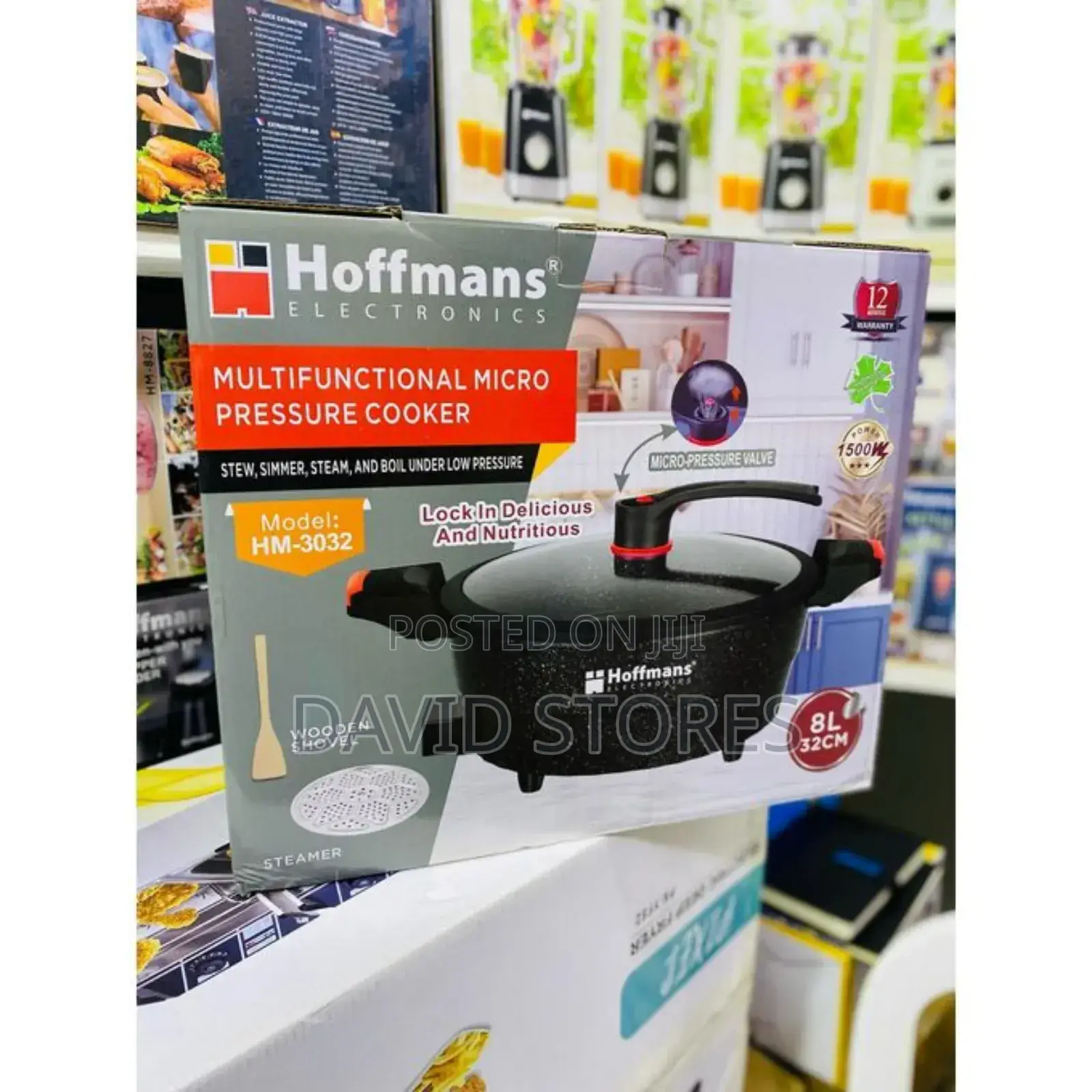 Hoffmans Hm-3032 Electric Micro Pressure Cooker – 8 L