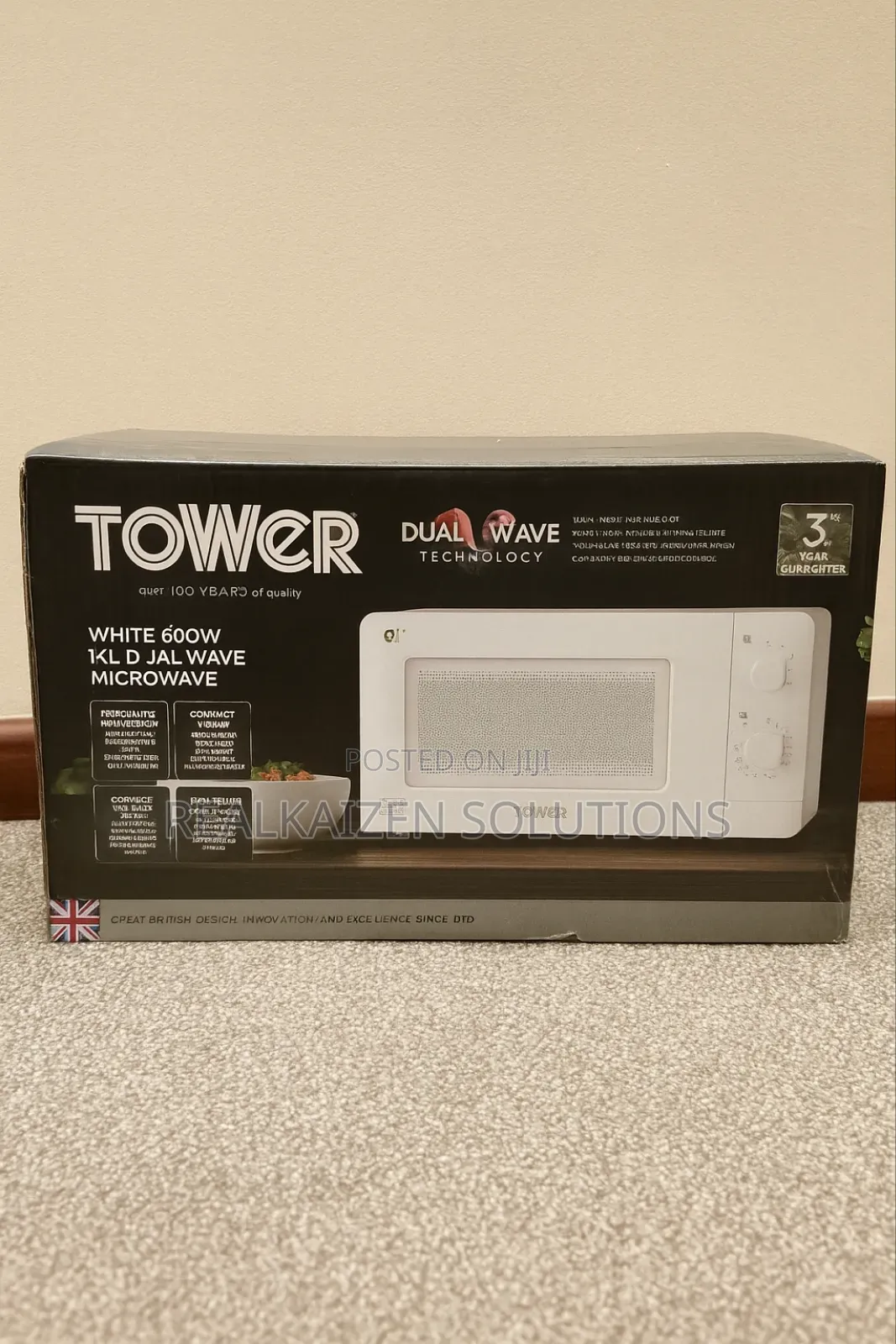 Uk Tower Manual Control Microwave Oven With Dual Wave Technology