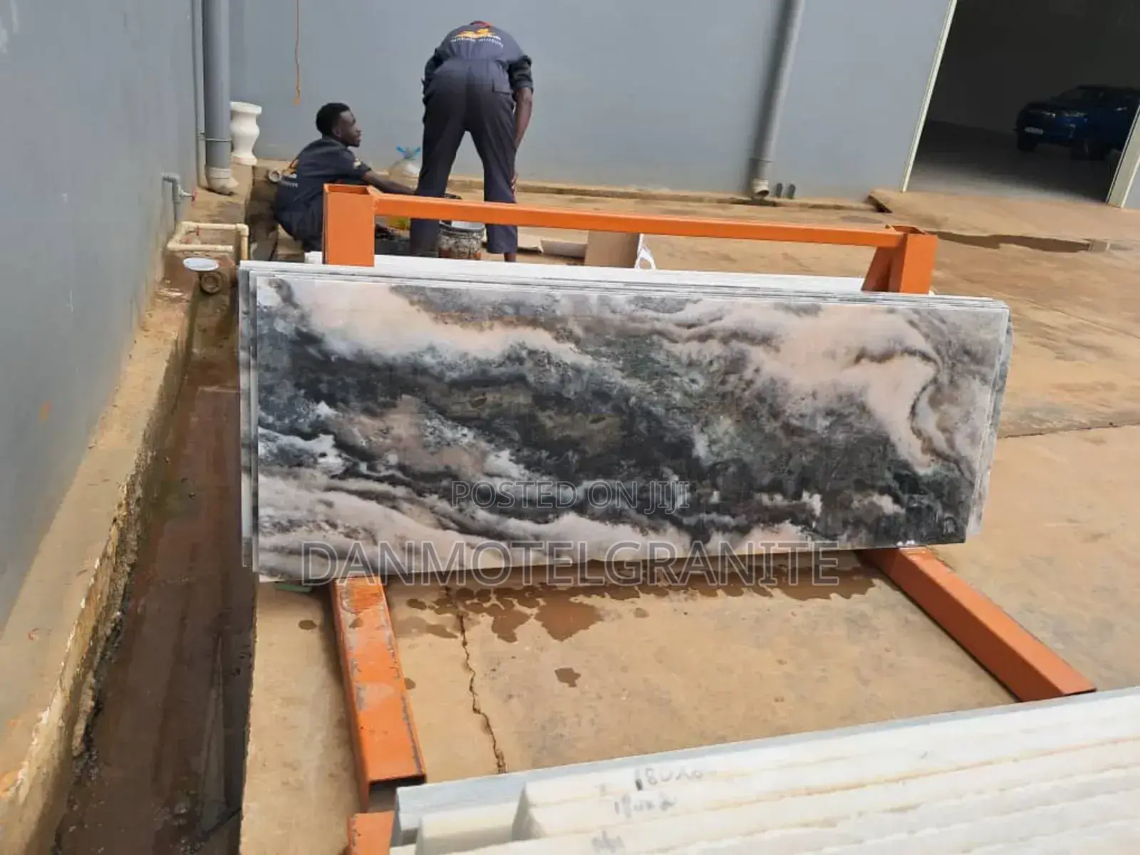 “African White Marble Elegance”