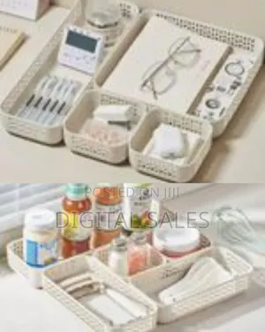 Storage Box With Drawer Storage Baskets Split Pantry Organizer Tl