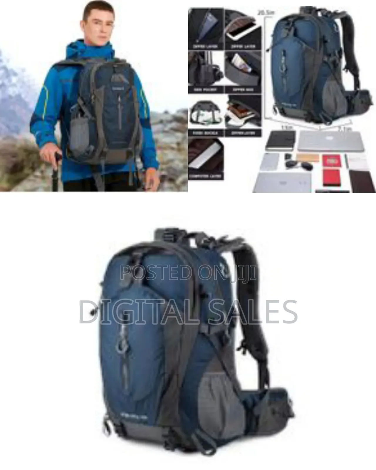 Hiking Backpack 40l Waterproof Hiking Daypack With Rain Cove
