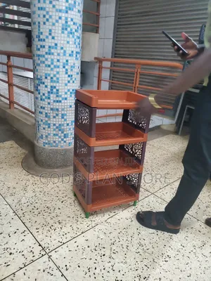 Plastic Kitchen Rack Trolley 4 Tier