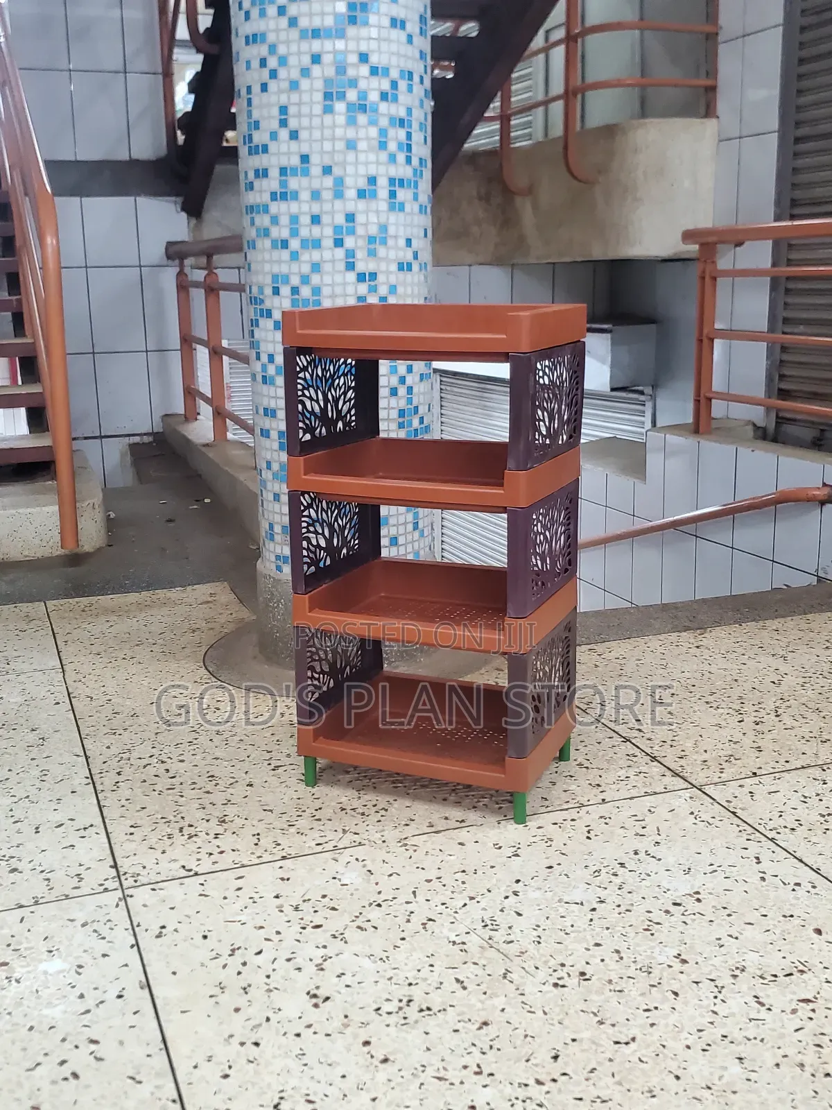 Plastic Kitchen Rack Trolley 4 Tier