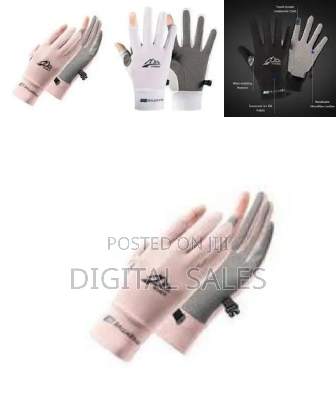 Extra Large Size Summer Breathable Bicycle Gloves for Men Cycling