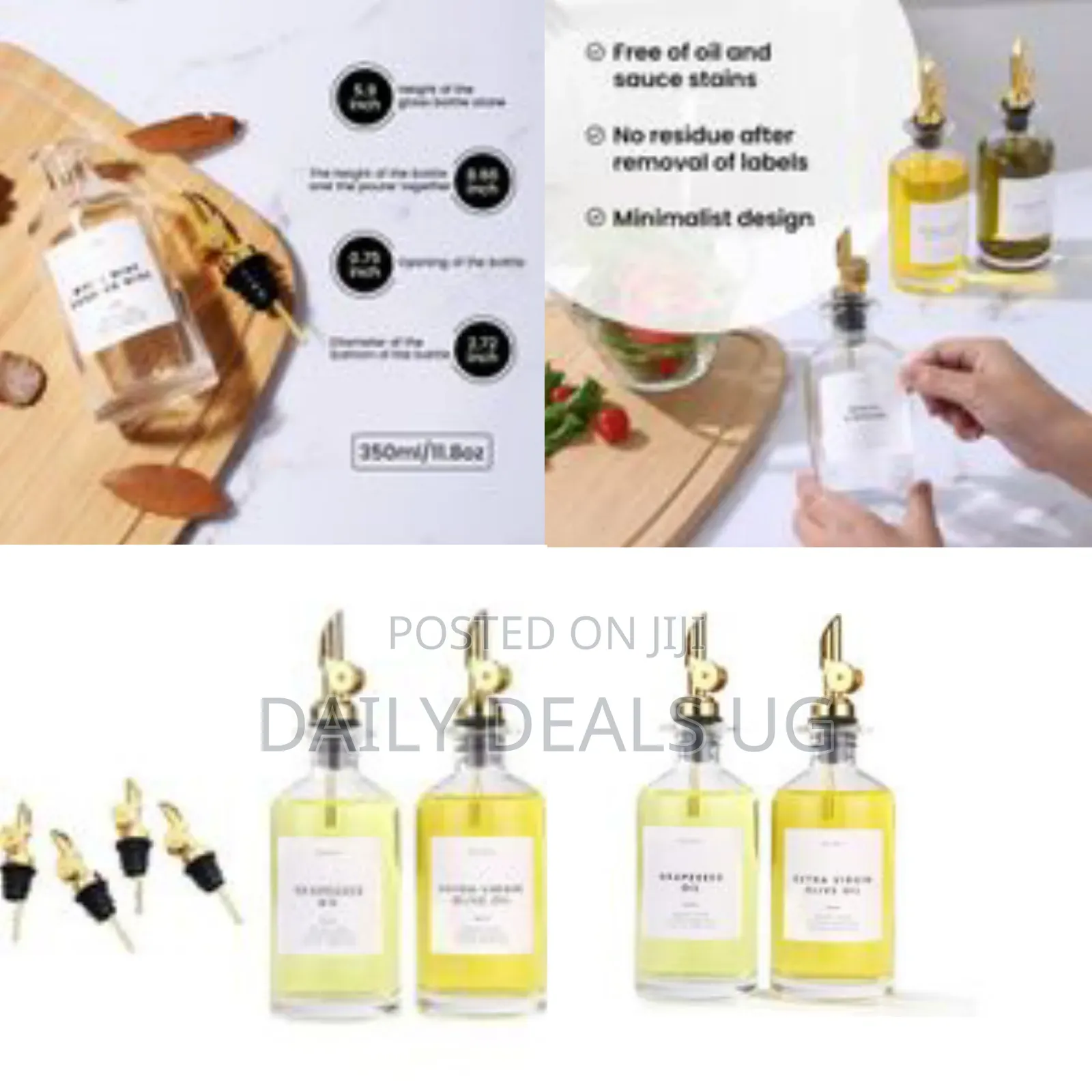 2 Pieces of Olive Oil Dispenser Bottle for Kitchen