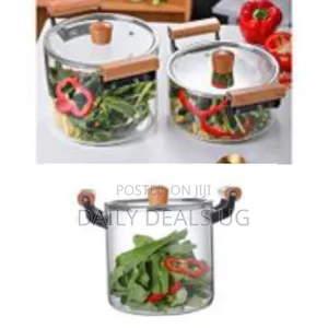 3.5litre Glass Saucepan With Lid for Cooking Glass Pot Double