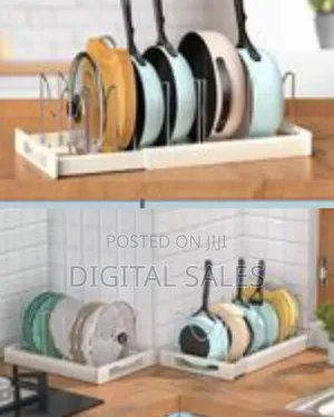 Drawer Store Kitchen Organizer for Pots Pans 7 Adjustable