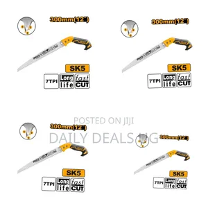 12-Inch Pruning Saw - Taiwan Sk5 Material, 7tpi, Heat Treatment