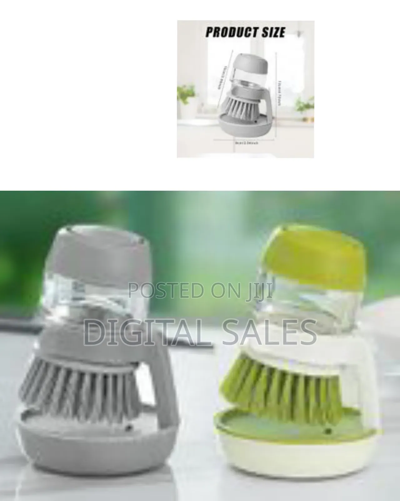 Washing Exfoliating Plate Brush Soap Dispensing Dish Brush