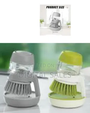 Washing Exfoliating Plate Brush Soap Dispensing Dish Brush