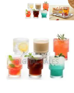 220ml Italian Premium Juice Glasses and Transparent Water Glass Mediu