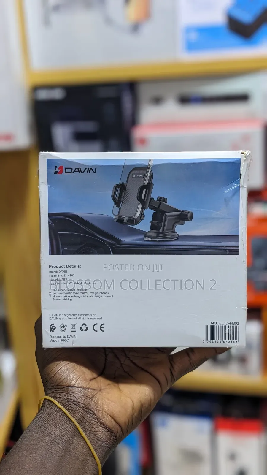 Davin Car Phone Holder With Suction Cup