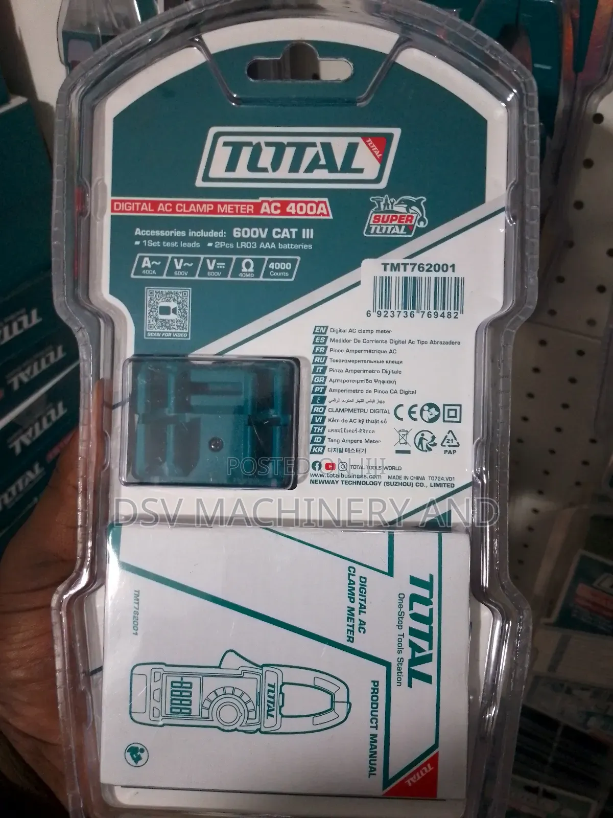 Digital Ac Clamp Meter 400a Total