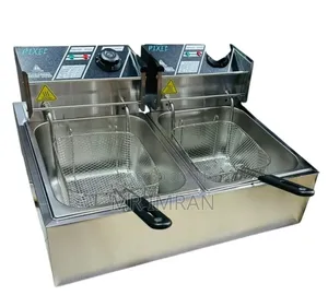 Pixel Double Deep Fryer 12l – Stainless
