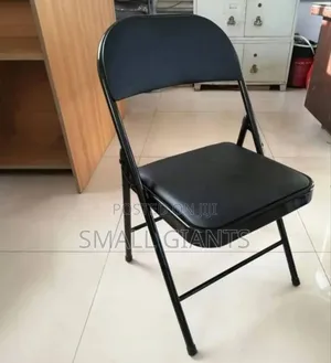 Black Frame Metallic Foldable Chair