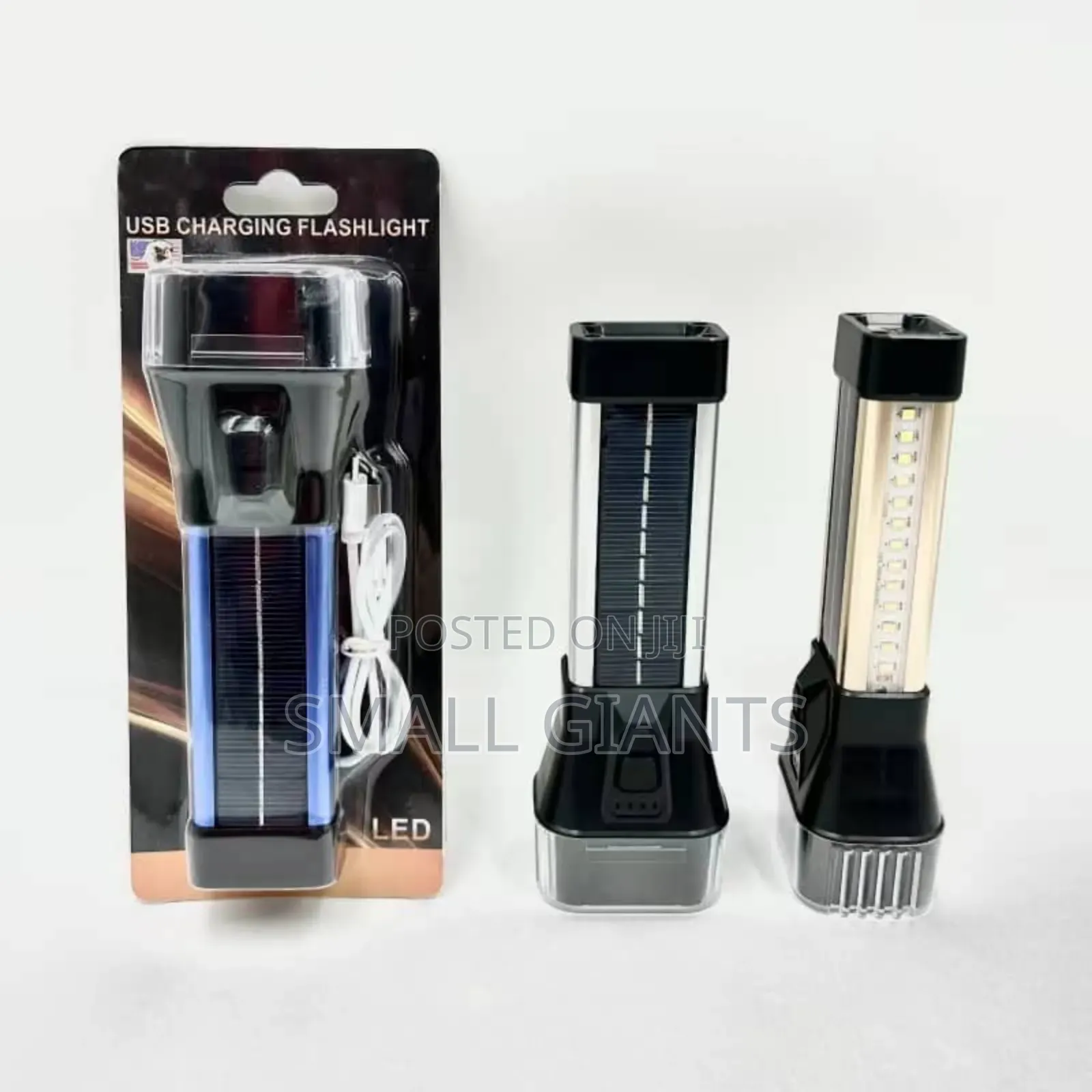 Solar-Powered Rechargeable Led Flashlight