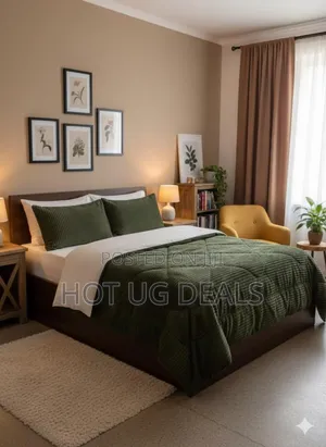 5*6 4pc Coral Velvet Duvet Set 1 Bedsheet,2 Pillowcases And 1 Duvet