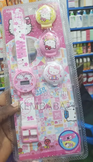 Hello Kitty Girls' Digital LCD Watch Set.