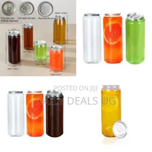 12-Pack of 500ml Disposable Plastic Can Sealer Cups