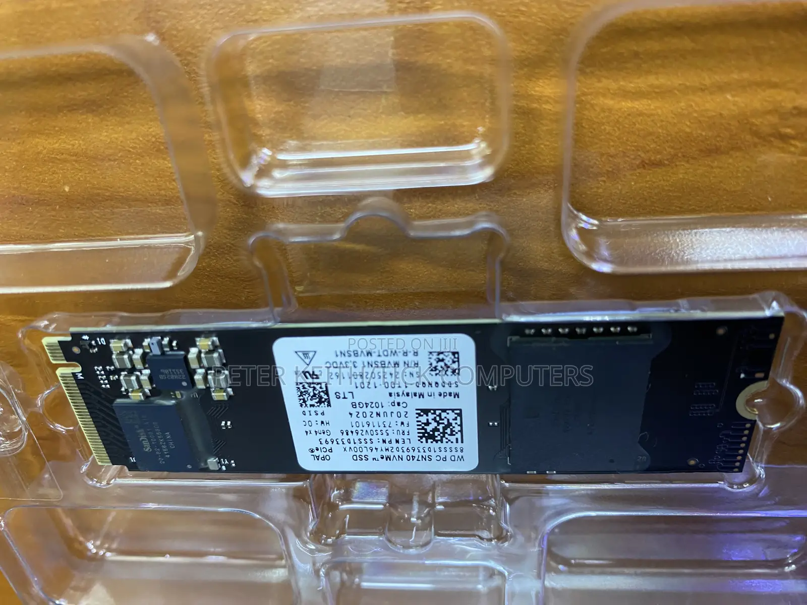 Western Digital (Wd) 1 Terabyte Pcie Gen4 Pc Sn740 Nvme Ss