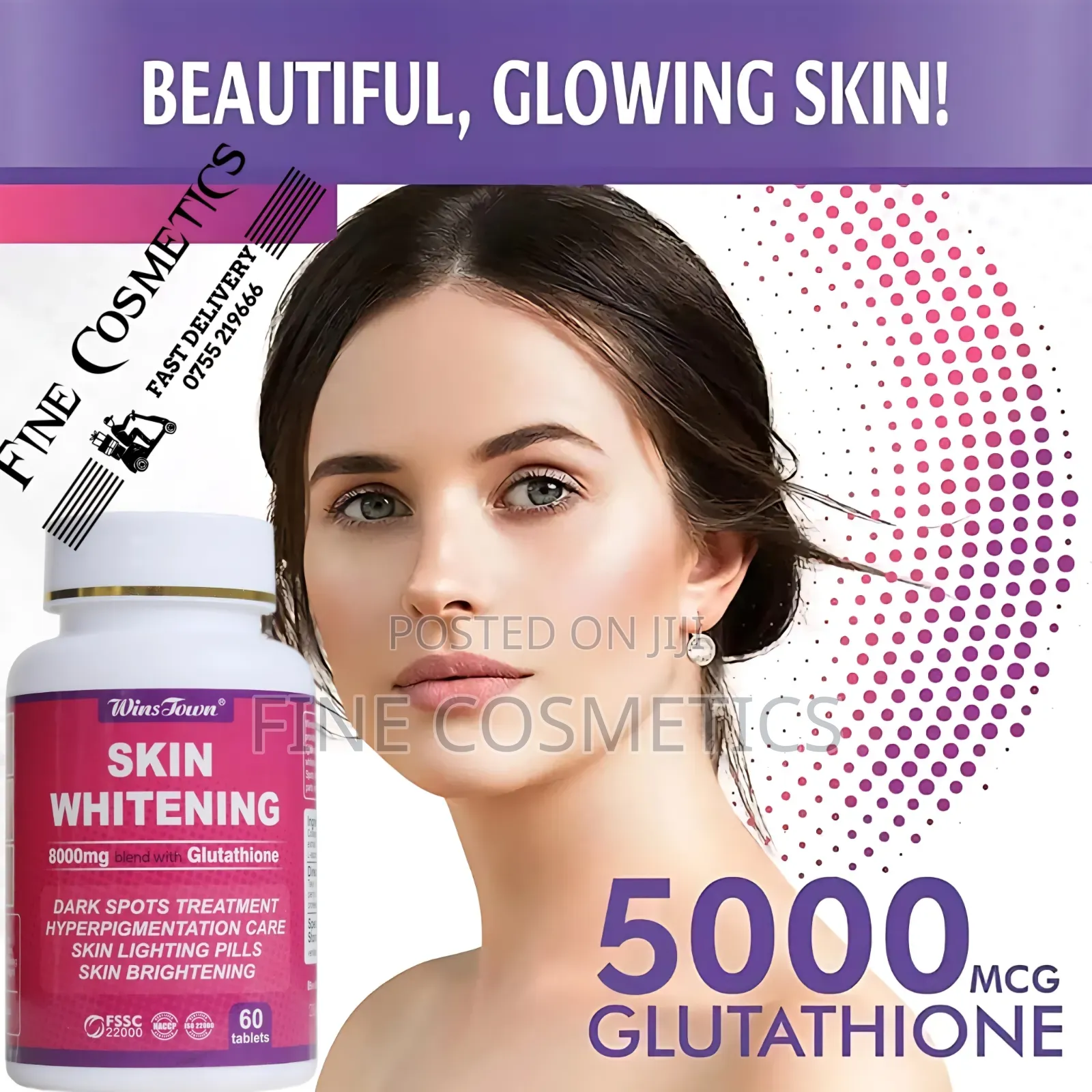 Wholesale Only, Skin Whitening Tablets Glutathione Darkspots Tablets